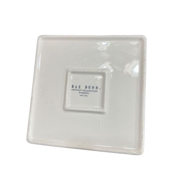 Rae Dunn Ceramic Square Napkin Holder with Watermelon Weight - Picture 2 of 3